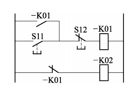 圖３	控制電源之間采用繼電器接觸器轉換的示意圖